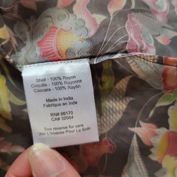 Tanvi Kedia Rashida Peasant Blouse sz sm - Picture 11 of 13